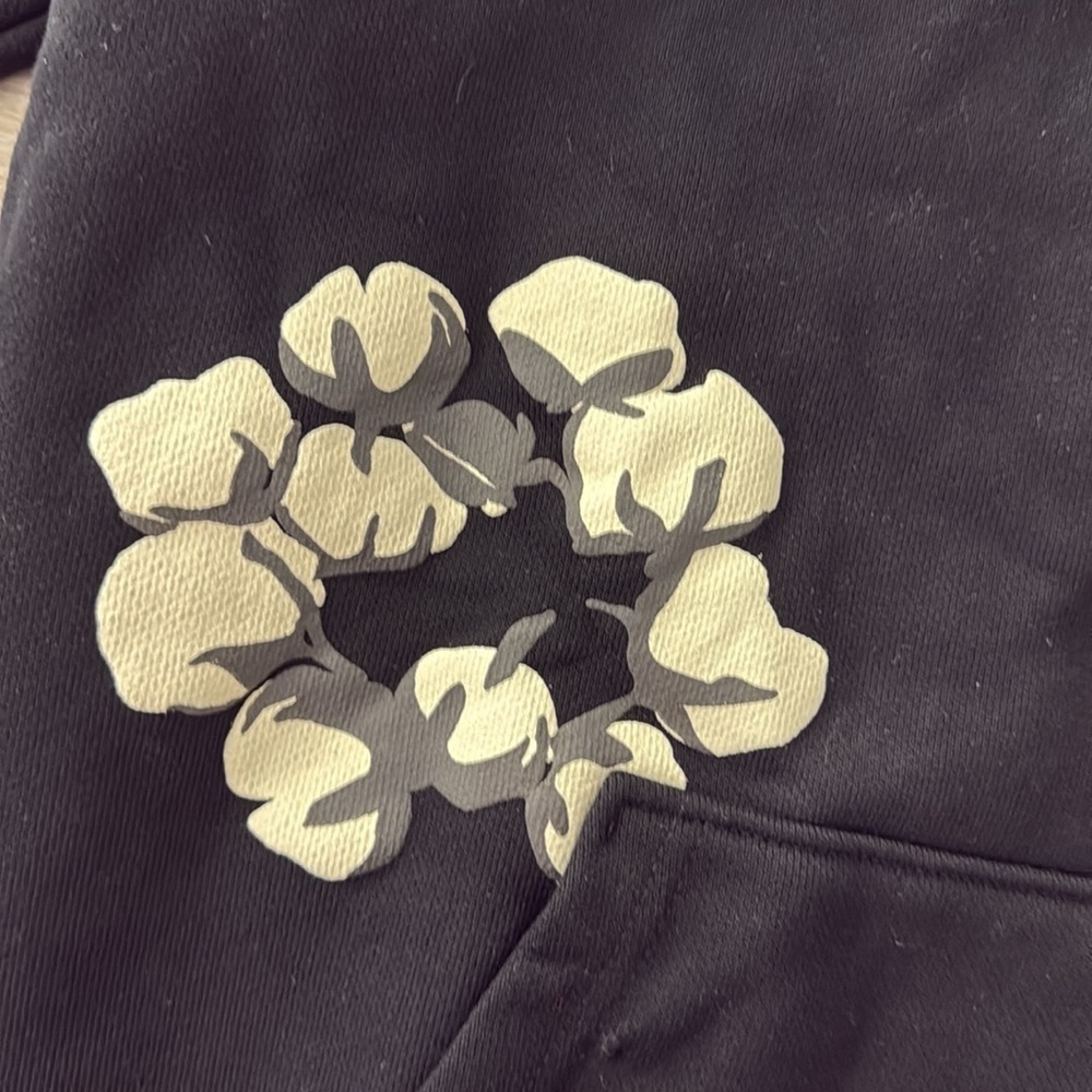 Denim Tears x CPFM Cactus Tears Wreath Hoodie Sweatshirt Black - Picture 3 of 4